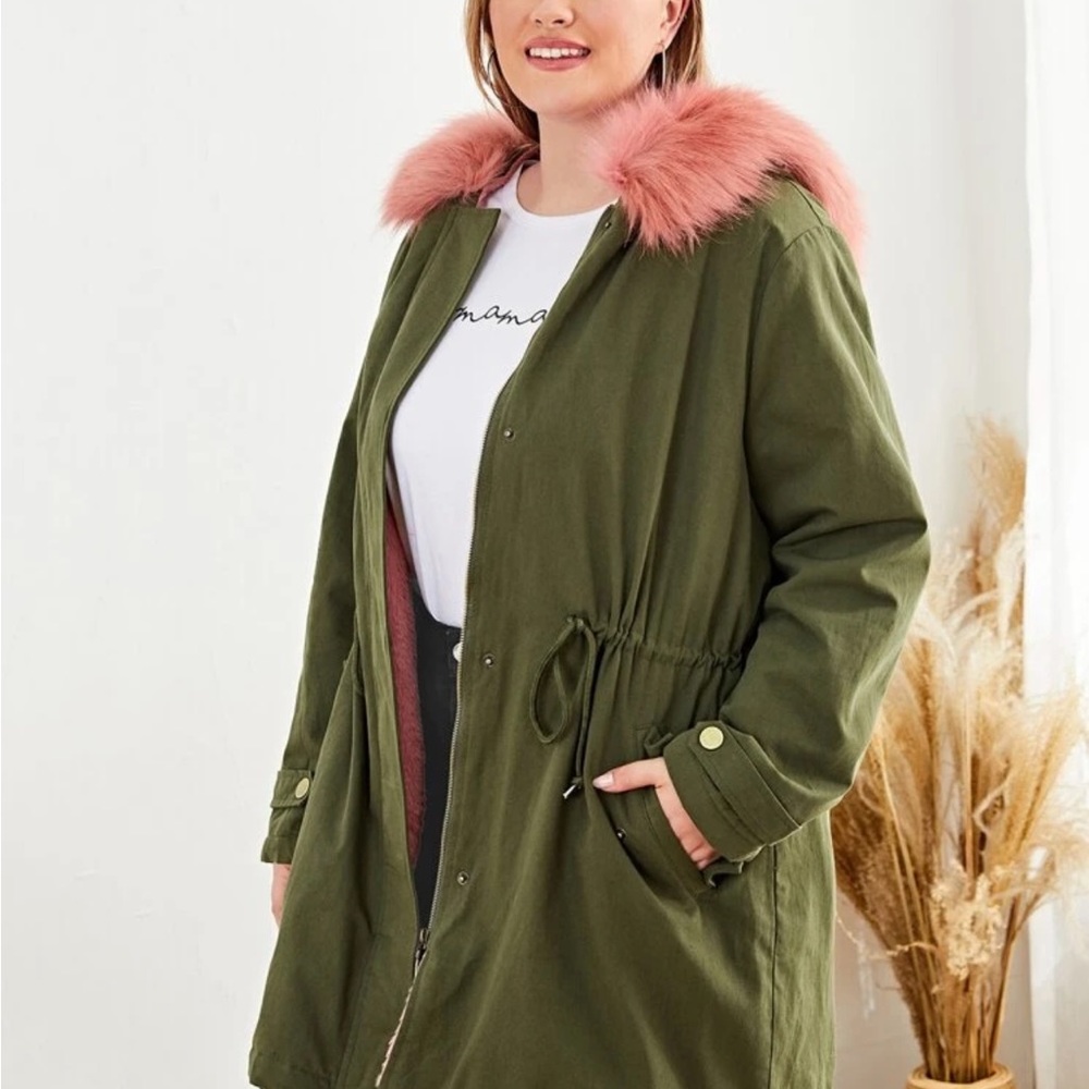 Pink Fur-Lined Jacket